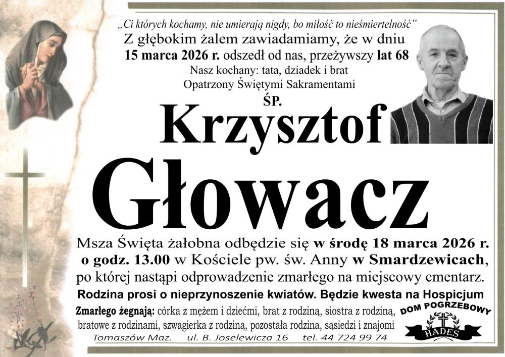 śp. Krzysztof Głowacz
