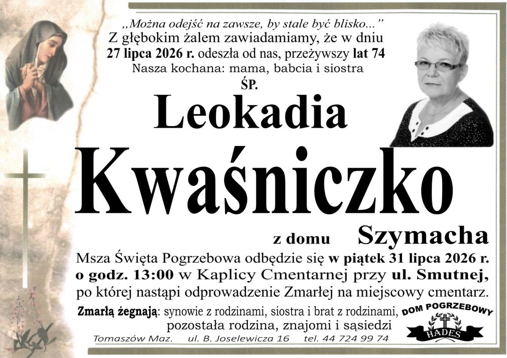 śp. Leokadia Kwaśniczko