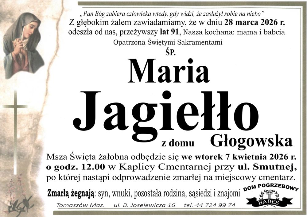 śp. Maria Jagiełło