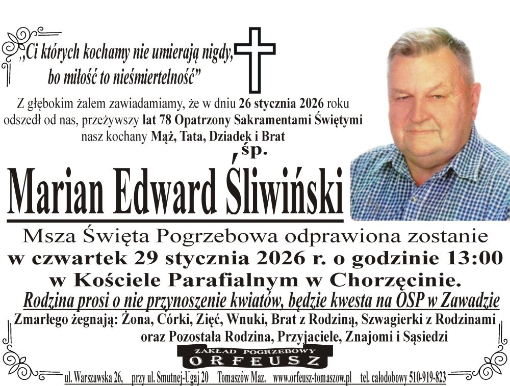 śp. Marian Edward Śliwiński