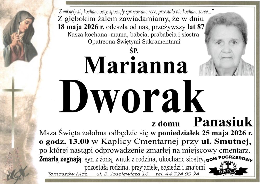 śp. Marianna Dworak