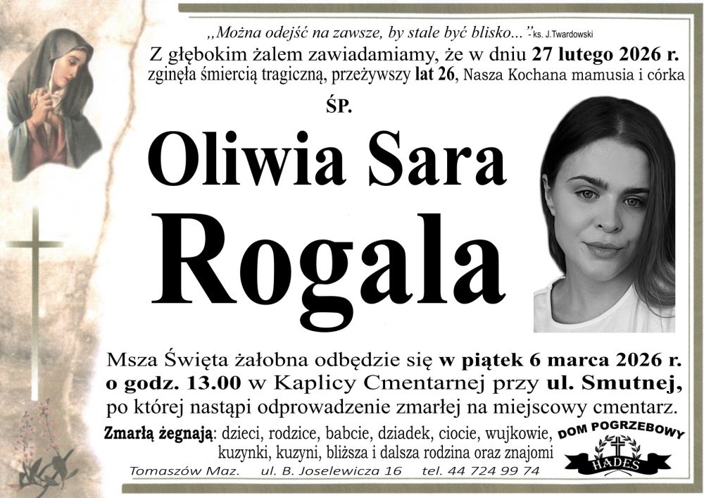 śp. Oliwia Rogala n zdjęcie