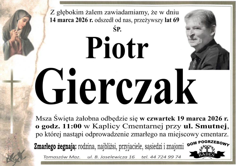 śp. Piotr Gierczak