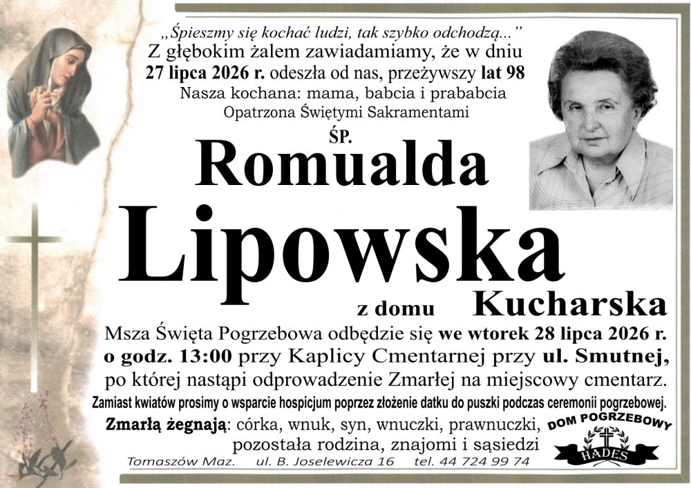 śp. Romualda Lipowska