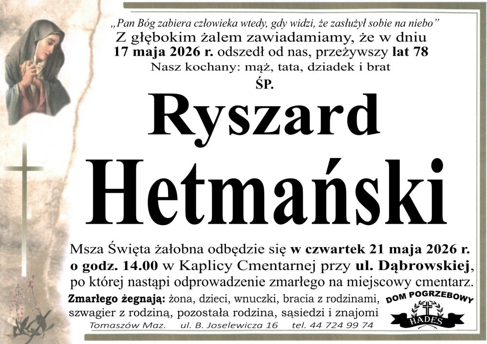 śp. Ryszard Hetmański