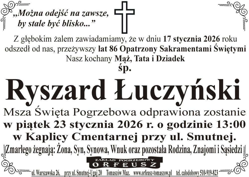 śp. Ryszard Łuczyński