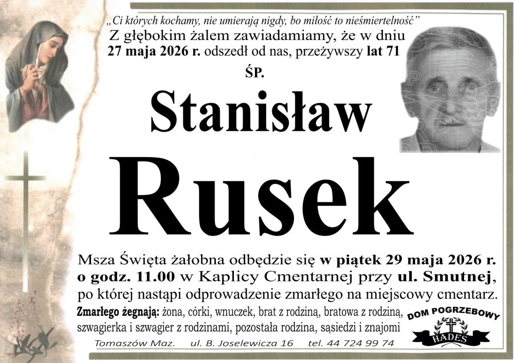 śp. Stanisław Rusek
