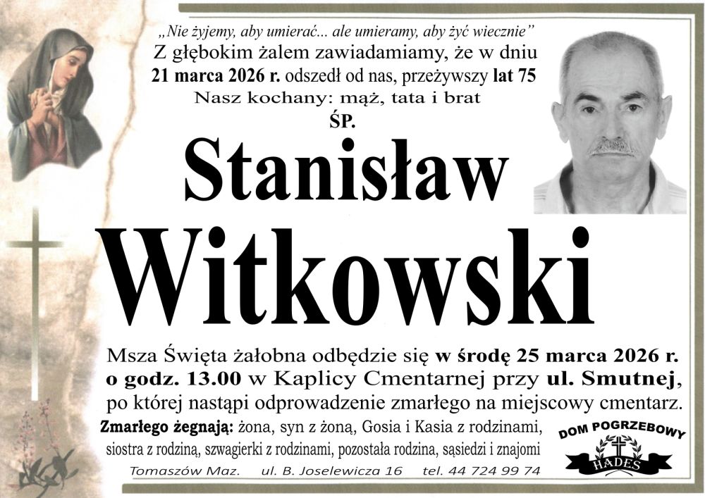 śp. Stanisław Witkowski
