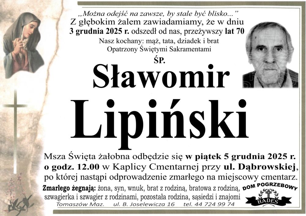 śp. Sławomir Lipiński