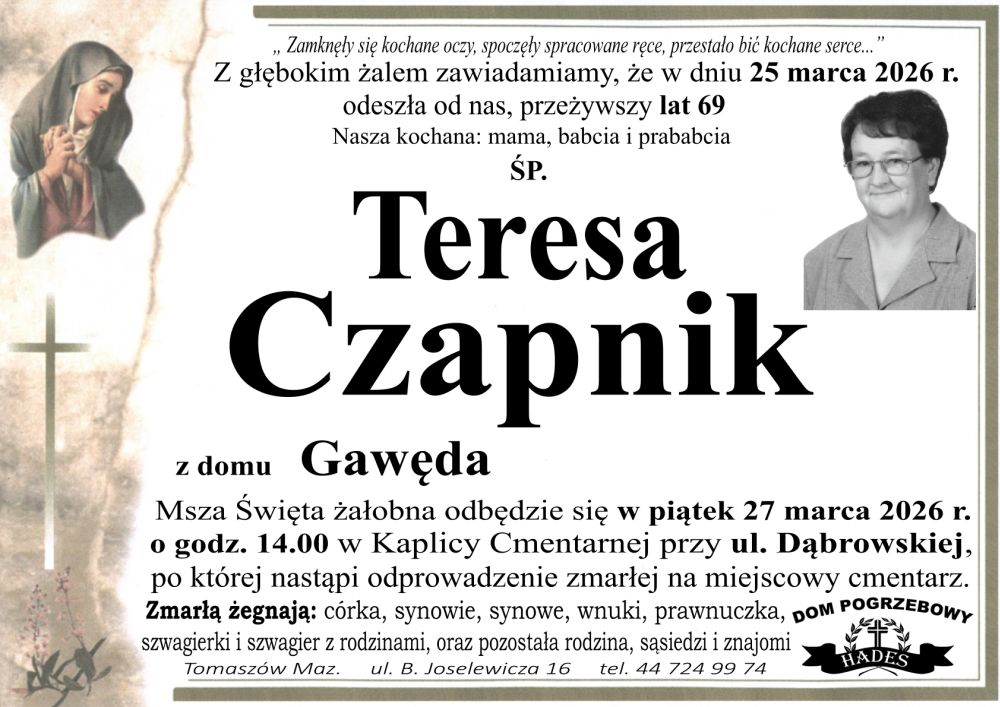 śp. Teresa Czapnik