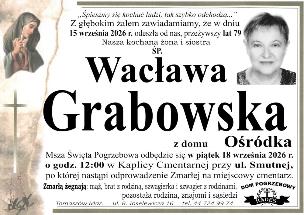 śp. Wacława Grabowska
