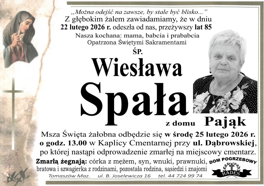 śp. Wiesława Spała