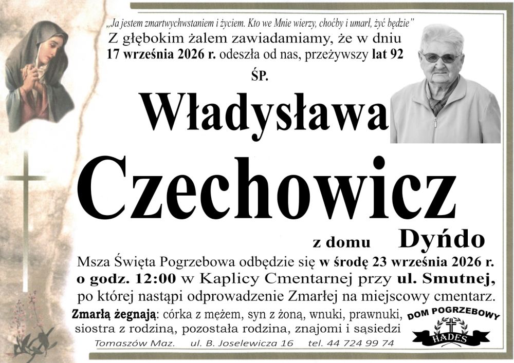 śp. Władysława Czechowicz