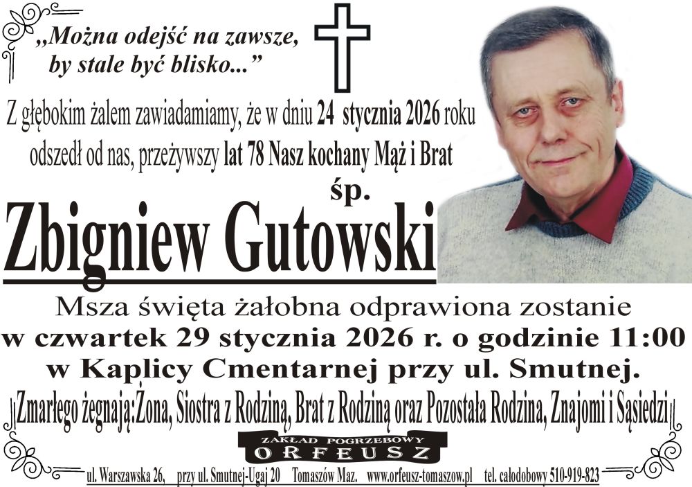 śp. Zbigniew Gutowski