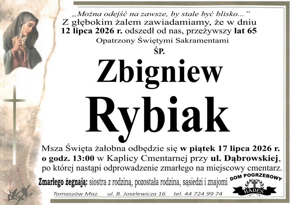 śp. Zbigniew Rybiak