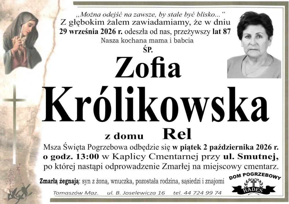 śp. Zofia Królikowska