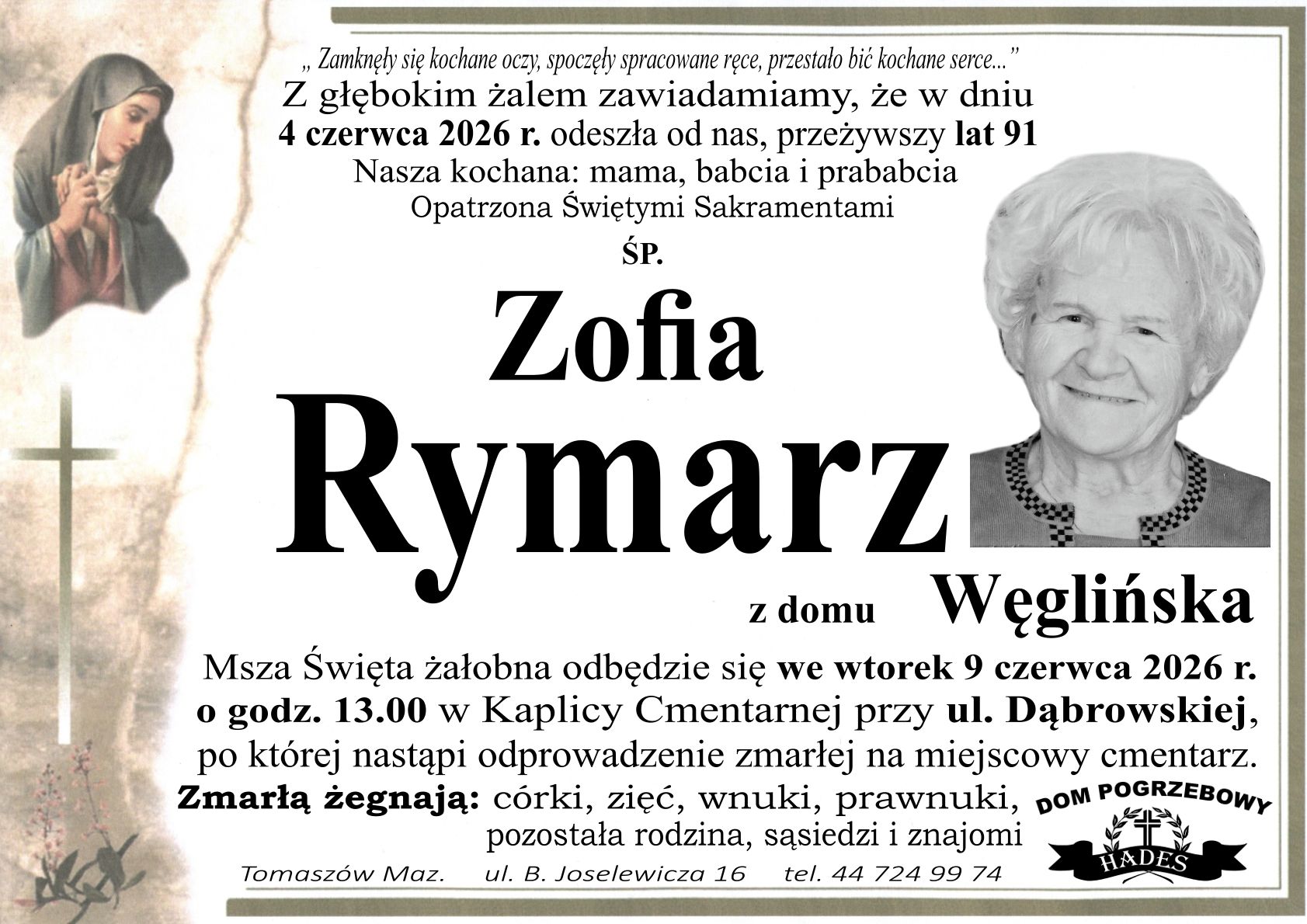 śp. Zofia Rymarz 1