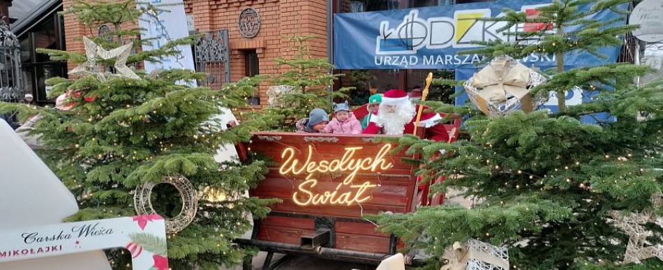 Zwieńczeniem wędrówki była wizyta u Mikołaja na Spalskich Mikołajkach