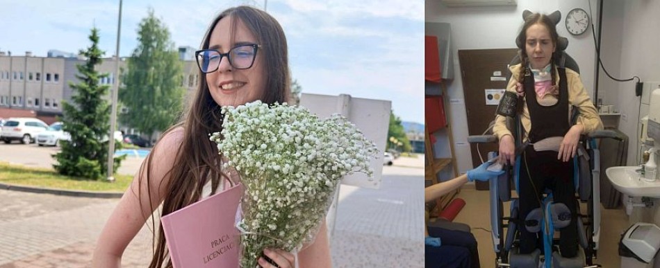 Jagoda Raczkowska potrzebuje kosztownej rehabilitacji, by wrócić do zdrowia (fot. FB Zbigniewa Skuzy)