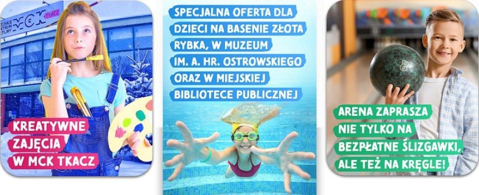 Miejskie instytucje kultury i placówki oświatowe przygotowały w tym czasie mnóstwo atrakcji, w tym bezpłatnych