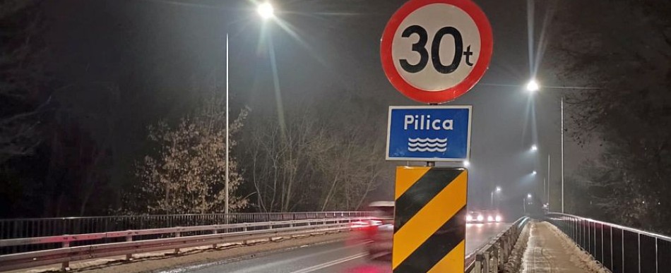 Oznakowanie na moście już pozwala na wjazd ciężarówek
